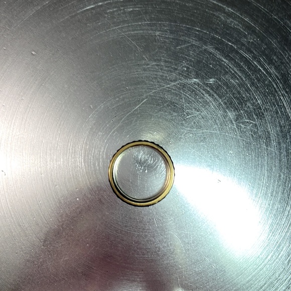 New size 8 gold tone eternity band with an entire band of lab created diamonds! - Picture 5 of 5